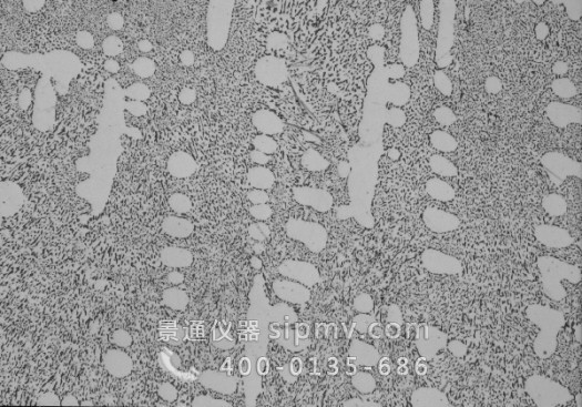 金相显微镜拍摄的铝合金金相组织图片
