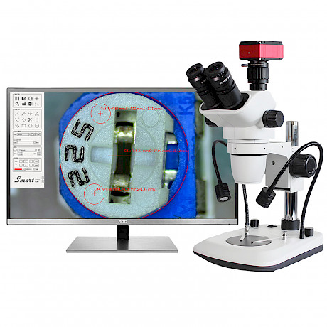 VMS206A体视显微镜双侧光源可调6.5-55倍电路板手机维修解剖镜